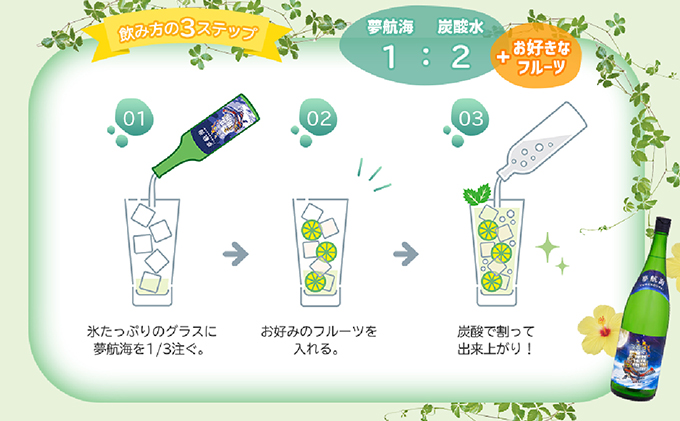 《YouTubeで紹介されました》ちゃんぽんちからさん絶賛！夢航海 一升パック 6本セット (BY012)