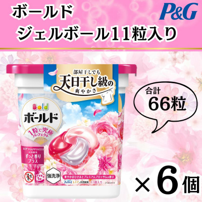 
            ボールド洗濯洗剤ジェルボール4D 華やかプレミアムブロッサムの香り11粒入り×6個(合計66粒)【1610081】
          