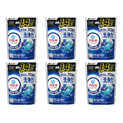 
P&G　アリエール　ジェルボールプロ　つめかえ超ジャンボサイズ(15個入)6個セット【1491066】
