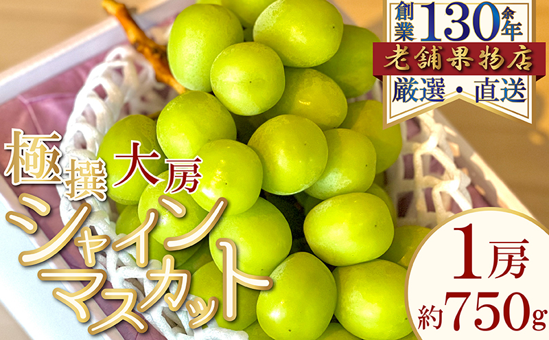 
            [№5911-0361]極撰！大房シャインマスカット　1房(約750g)
          