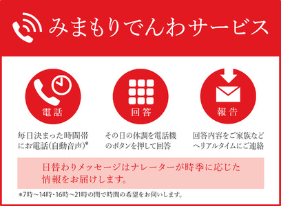 みまもりでんわサービス（固定電話）（3か月） 故郷 家族 見守り 愛西市/日本郵便株式会社 [AECG003]