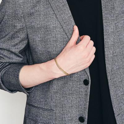 ふるさと納税 魚津市 K18 ダブル六面喜平ブレスレット 18cm-20g造幣局検定マーク入り |  | 03