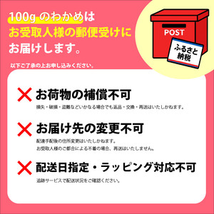 わかめ 100g 湯通し塩蔵わかめ