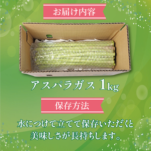 【訳ありアスパラ】 さぬきのめざめ 1kg アスパラ 配送：6月中旬～10月中旬