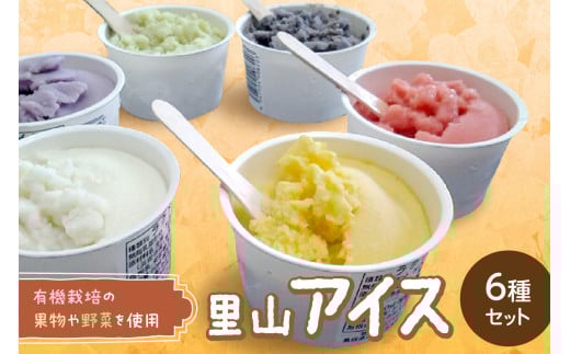 里山アイスセット（6種セット）  アイス ジェラート スイーツ セット 6種 詰め合わせ ギフト 贈り物【015_1469】