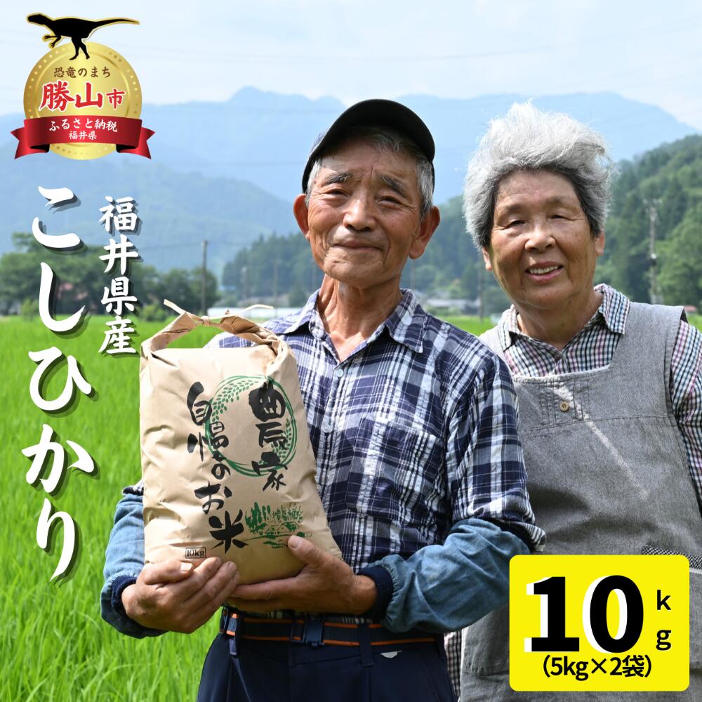 【ふるさと納税】【先行予約 令和7年度産 新米】自然の清流が育んだ奥越産コシヒカリ10kg（5kg×2袋）｜ 福井県産 コシヒカリ お米 精米