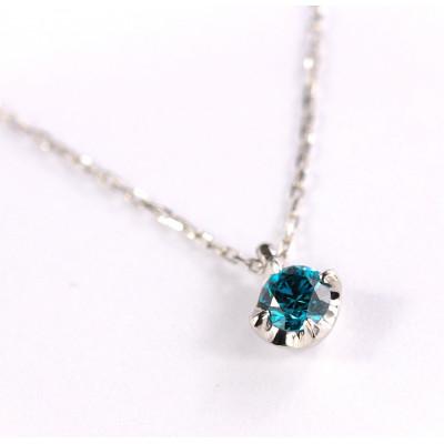 ふるさと納税 富士川町 ブルーダイヤ 0.1CT ダイヤモンド ペンダント P495BD-P |  | 01