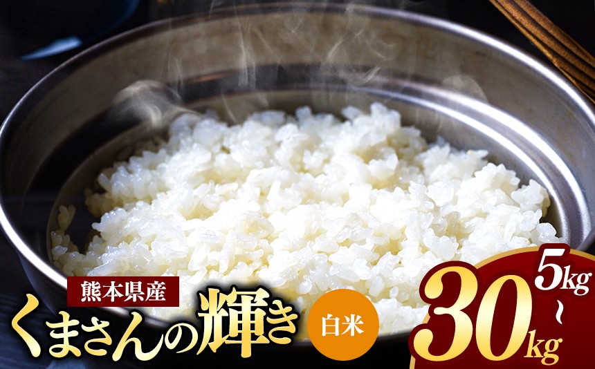 
                  【選べる容量】熊本県産 くまさんの輝き 白米 5kg~30kg | お米 米 こめ おこめ 精米 白米 5キロ 10キロ 20キロ 30キロ フードロス 国産 国産米 くまもと 熊本 熊本県 玉名市 玉名
                