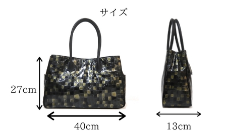 大人気 A4マザーズバッグ【改】高級ステンドグラス風レザー 日本製 ファッション カバン ショルダーバッグ  ブルー
