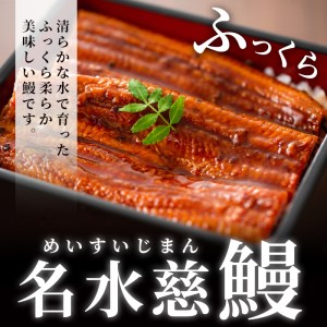 鹿児島県産うなぎ蒲焼 名水慈鰻 特大3尾(1尾190g以上)＜計570g以上＞ b3-006