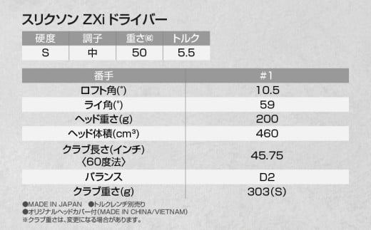 スリクソン ZXi ドライバー 【S/10.5】≪2024年モデル≫_CK-C701-105S