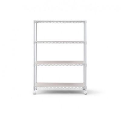 ふるさと納税 大河原町 カラーメタルラック ウッドボード付き CMM-75104B 白 アイリスオーヤマ[53753283] |  | 03