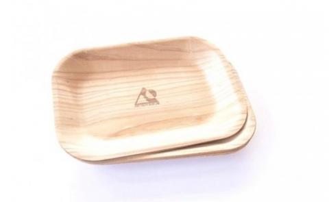 【小国町森林組合】小国杉 国産材 天然木 SDGs 丸型 角型 各5枚 国産 小国町 阿蘇 熊本 木製 食器 什器 ウッドトレイ ソーサ― キャンプ BBQ バーベキュー 10枚 贈り物 ギフト プレ