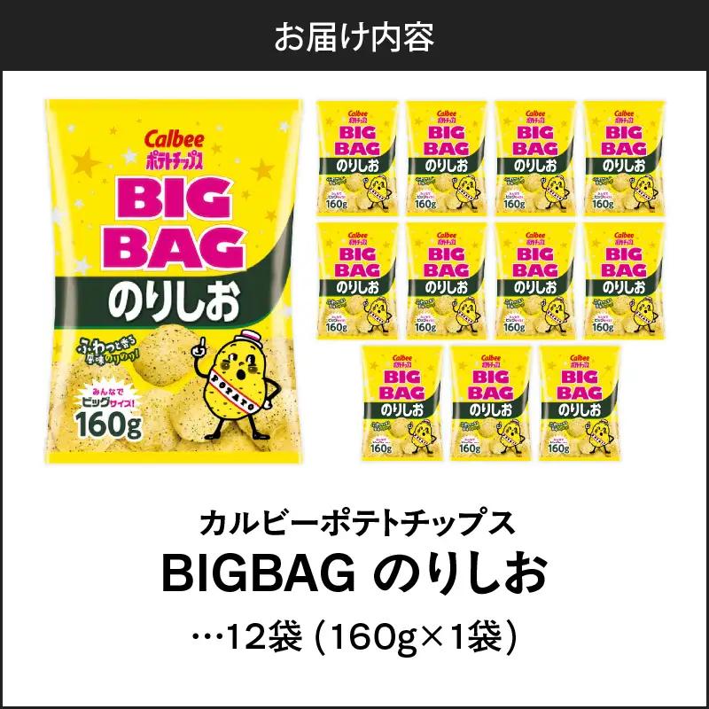 カルビー ポテトチップス BIGBAG【のりしお】12袋 K194-002_08 菓子