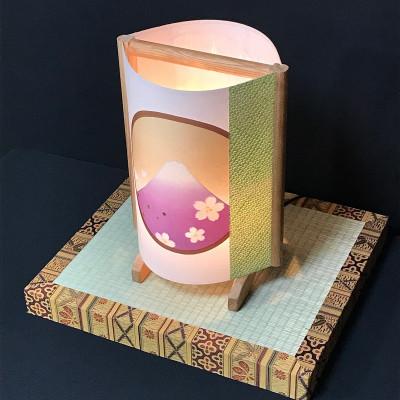 ふるさと納税 泉佐野市 正絹着物生地で作ったおしゃれな行灯 丸窓ジャパン あんどん あかり 夢あかり 099H822