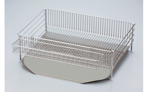 
            DLM-8585 ラバーゼ 水切りかご(大) 縦置きタイプ 3点セット FC050100
          