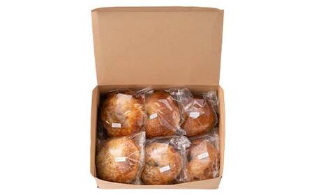 朝から並ぶ人気店！ 「つばめベーグル」6種のベーグルセット（くるみ・オニオンチーズ・チョコチップ・ブルーベリーレアチーズ・カレー・ごまチーズ）パン 食品 F21E-496