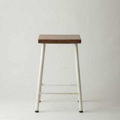 ふるさと納税 高松市 槙塚鉄工所 School stool Low 白 - スクールスツール - |  | 01