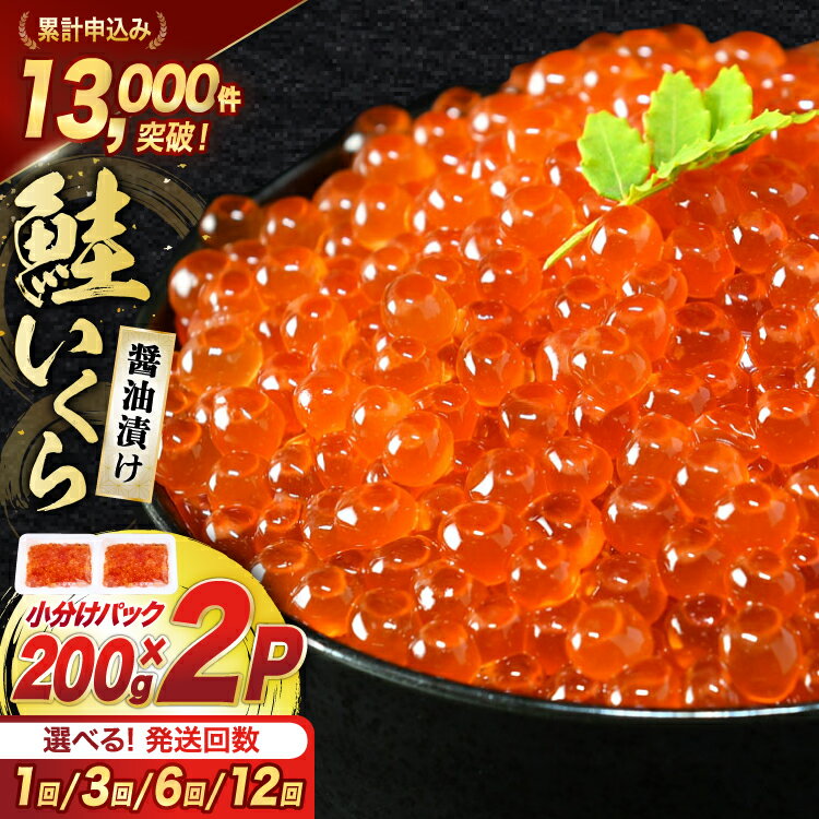 鮭 いくら 醤油漬け 計400g (200g×2p) / 宮城東洋 / 宮城県 気仙沼市 [20562081] 魚介 イクラ さけ サケ 鮭 冷凍 小分け 醤油 鮭卵 鮭いくら