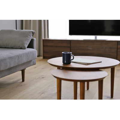 伸長式 リビングテーブル バルーン69-2 ウォルナット材【10年保証】【高野木工】