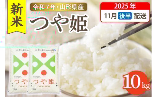 【令和7年産米】☆2025年11月後半発送☆ 特別栽培米 つや姫 10kg（5kg×2袋）山形県 東根市産　hi003-151-113-1