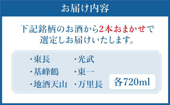 THE SAGA認定酒 純米酒 おまかせ2本セット 720ml×2本 吉野ヶ里町/ブイマート・幸ちゃん [FAL064]