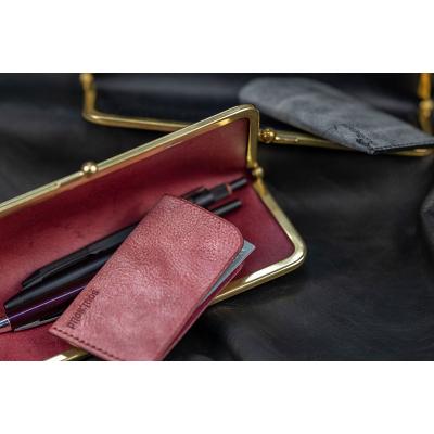 ふるさと納税 小牧市 【soul;solid】真鍮がま口ペンケース 色:アラスカレザー/ピンク[178S07-03] |  | 01