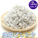 【ふるさと納税】土佐名産 釜揚しらす 約2kg(約250g×8) - 釜揚げ シラス じゃこ おかず ご飯のお供 食事 丼 おつまみ 酒の肴 魚 和食 ギフト 贈答 贈り物 送料無料 高知県 香南市【冷凍】 tk-0014