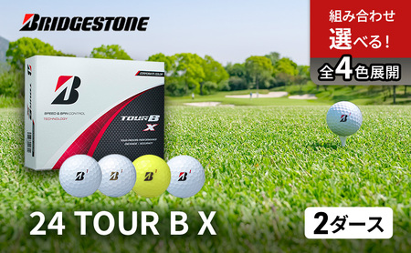 ゴルフ 24 TOUR BX 2ダース ゴルフボール ボール ブリヂストン ダース セット 【ホワイト(WH）コーポレート（CO）各1ダース】