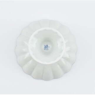 有田焼 高台菊小鉢 2個 錆李朝リーヴス【まるぶん】食器 器 うつわ 鉢 デザート皿 高台皿 フチサビ 染付 おしゃれ かわいい ギフト A22-118 _イメージ5