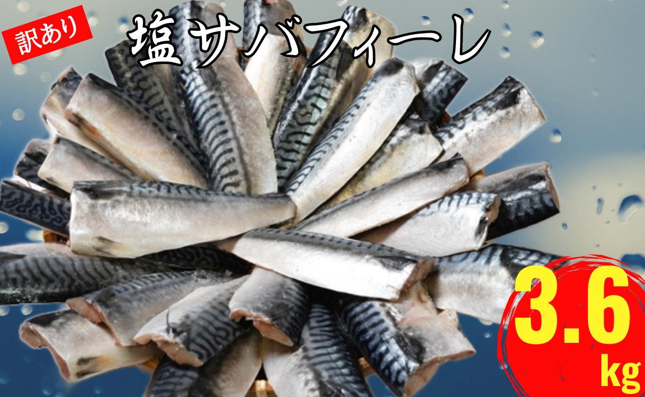 
訳あり 塩さば フィレ 約3.6kg 冷凍 おかず 惣菜 サバ 鯖 つまみ 海鮮 魚 銚子 辻野
