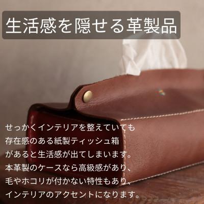 ふるさと納税 福岡市 【革工房Japlish】お手入れ簡単な本革ティッシュケース【ブラック】《本革製品》 EJ04VC01 |  | 01