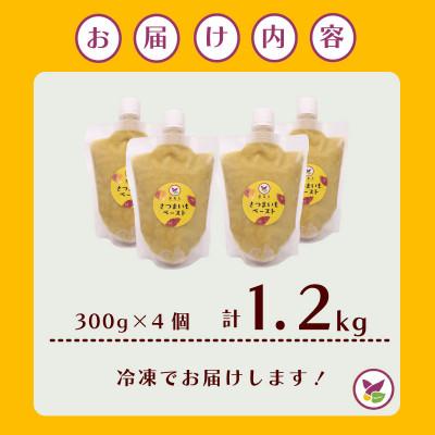 ふるさと納税 牧之原市 冷凍さつまいもペースト 計1.2kg 300g×4個 |  | 01