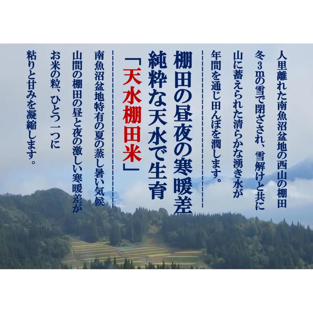 定期便「とやの里山継承プロジェクト対象」【天水棚田米】南魚沼塩沢産コシヒカリ　精米4kg全4回【定期便 銘柄米 ブランド米 精米 こしひかり コシヒカリ 魚沼産 新潟米 産地直送 お米 米 こめ コメ