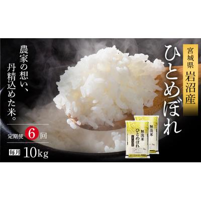ふるさと納税 岩沼市 【6ヶ月定期便】令和7年産新米 ひとめぼれ 10kg×6 無洗米 米[No.5704-1222] |  | 01