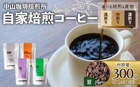 【コーヒー豆】中煎りコーヒー豆「ブラジル」中山珈琲焙煎所（自家焙煎コーヒー豆 コーヒー豆 10000円コーヒー豆）