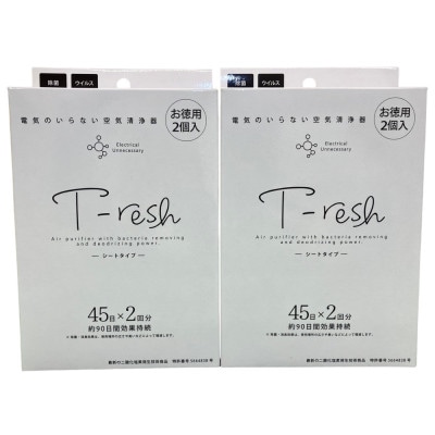 空間除菌・消臭 T−resh シート型 2枚入り 2個セット【1496597】