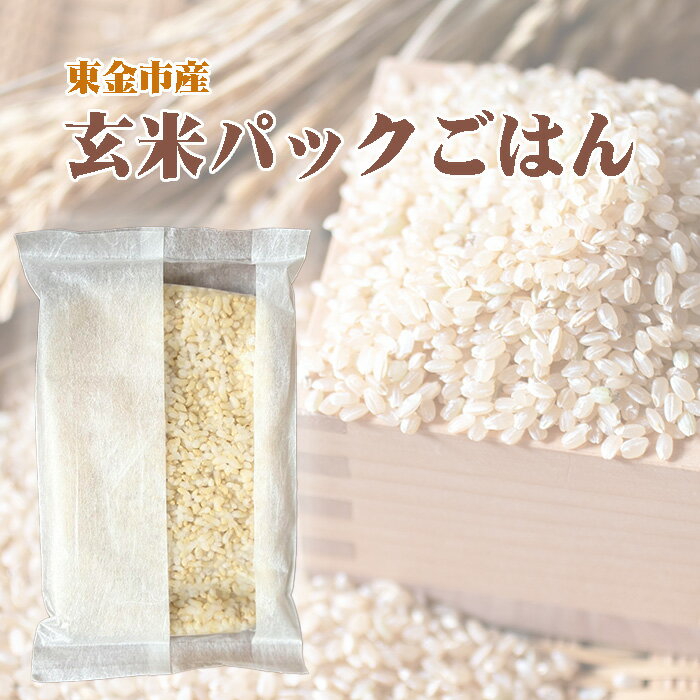 【ふるさと納税】No.200 東金市産の玄米パックごはん（プレーン） ／ ご飯 玄米 藻塩 送料無料 千葉県