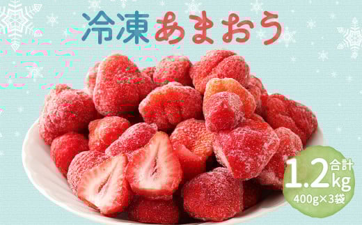 
冷凍あまおう 1.2kg (400g×3) いちご フルーツ 果物
