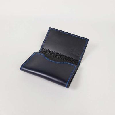 ふるさと納税 徳島市 阿波レザー　本藍染め 名刺入れ【CZ005】 |  | 03