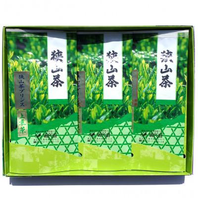 ふるさと納税 入間市 狭山茶プリンスブランド深蒸し上煎茶箱入りセットA