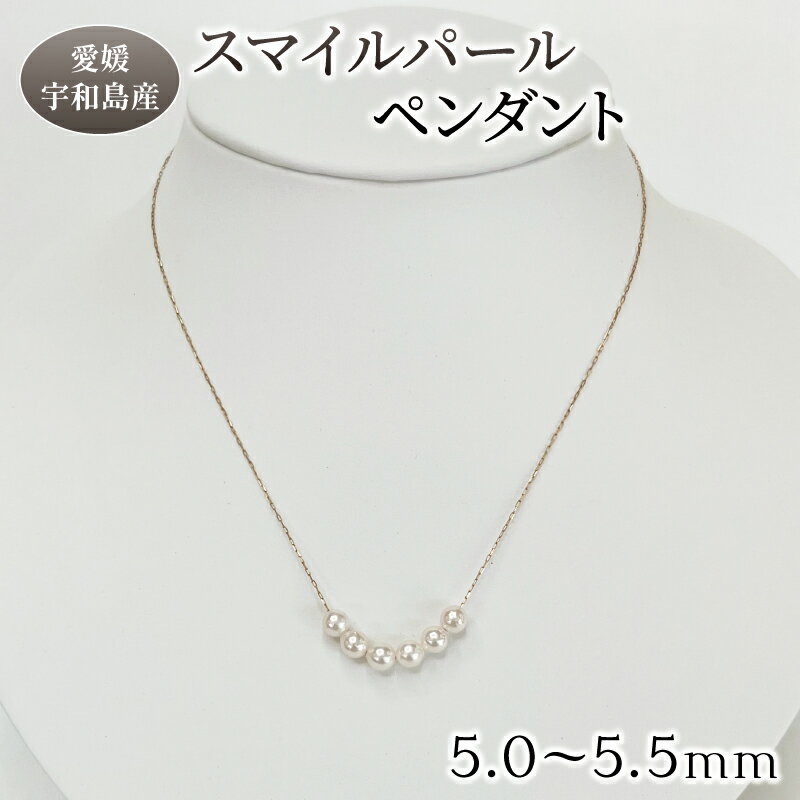 【ふるさと納税】 ＼10営業日以内発送／ 真珠 スマイル パール ペンダント 5.0-5.5mm 真珠会館 ネックレス アクセサリー アコヤ真珠 本真珠 akoya ファッション フォーマル カジュアル 慶事 結婚式 卒業式 入学式 お祝い ギフト 人気 特産品 国産 愛媛 宇和島 A105-001004