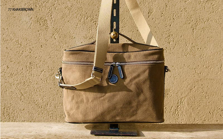 （C/＃77 KHAKIBROWN / カーキブラウン）木の庄帆布 POCKET SHOULDER　k-khg-ps01t-