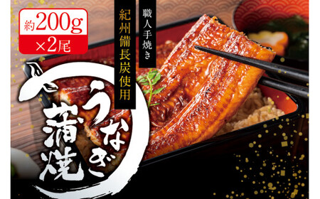 うなぎ 国産 紀州備長炭 2尾 400g うなぎ【fki301A】