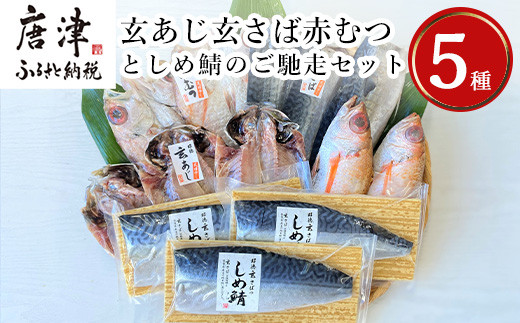 
玄あじ玄さば釣り赤むつとしめ鯖のご馳走セット 5種11枚2尾 セット 干物 しめ鯖 まるごと おかず ギフト 昭徳
