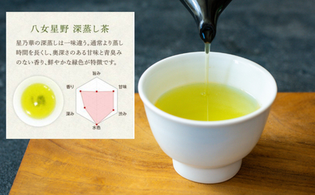 訳あり品 八女星野茶 深蒸し茶1,100g　【八女茶】|お茶 緑茶 八女茶 SWE