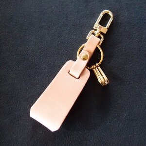 Roughtail leather works【 レザーチャームキーホルダー】ナチュラル【1498038】