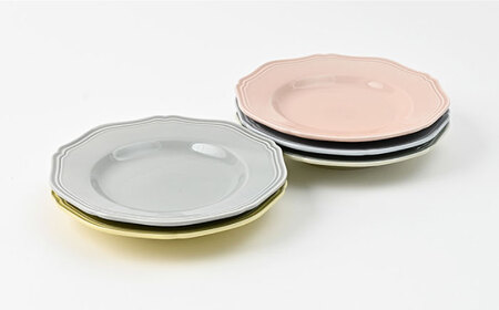 【波佐見焼】 Pasty（パスティー）　プレートS　パステルカラー 5色セット 取皿【福田陶器店】[PA400]