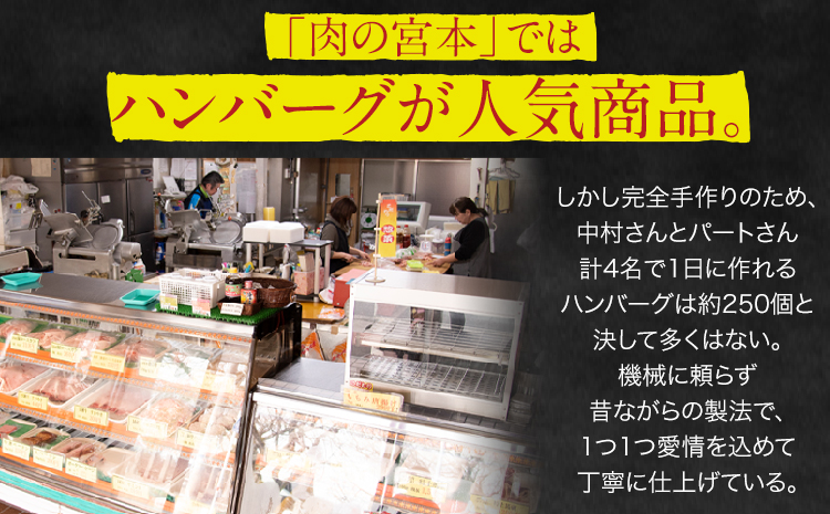ハンバーグ 馬肉入り手作りハンバーグ(約150g×15個) 《45日以内に出荷予定(土日祝除く)》 馬肉ハンバーグ　肉の宮本