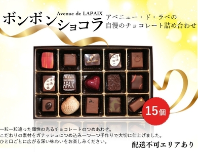 チョコ ボンボンショコラ アベニュー・ド・ラペ チョコ【15粒】【冷蔵】